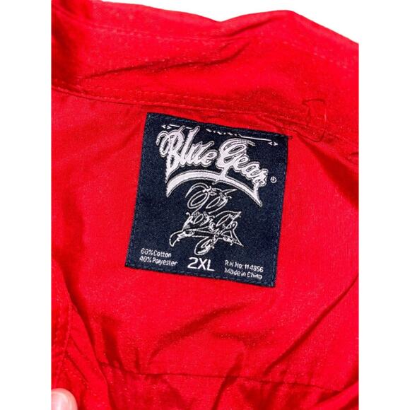 Blue Gear Men's 2XL Red Chili Long/Roll-Up Sleeves Shirt Button Up $38 - Picture 6 of 8